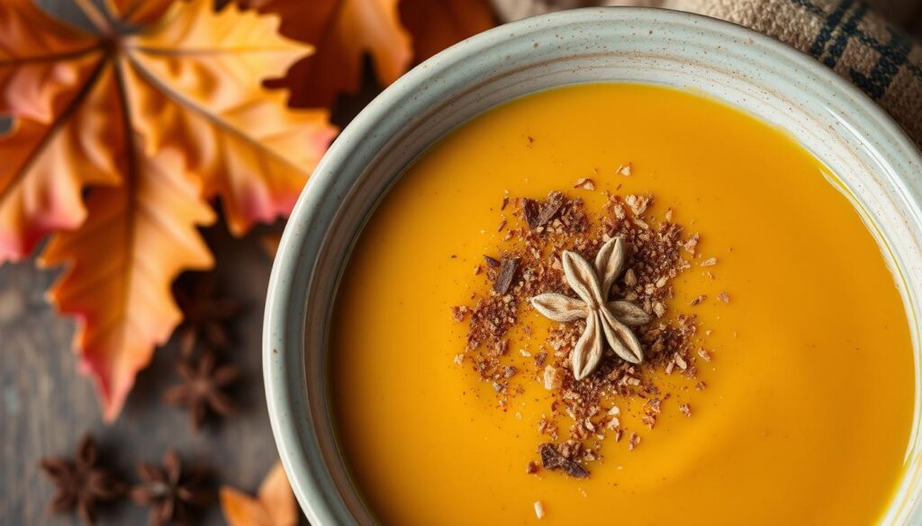 Butternut squash soup with spices