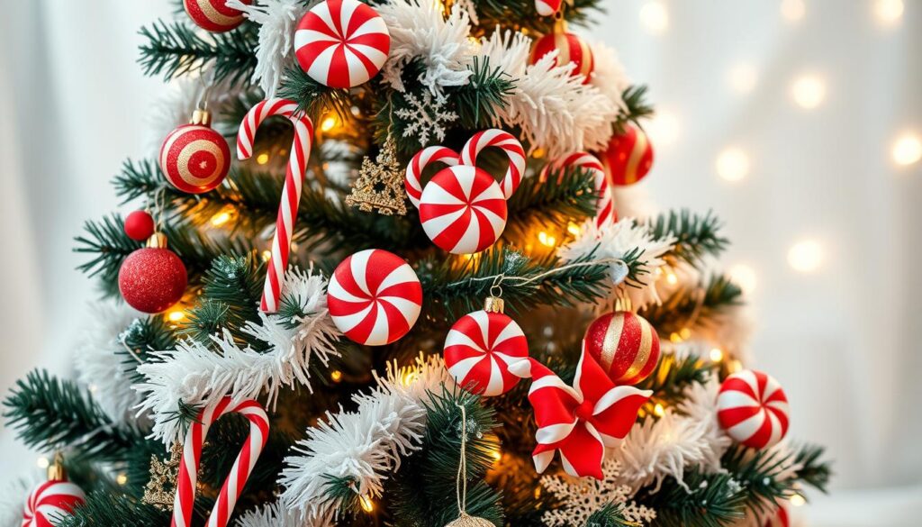 Candy Cane Chic: Transform Your Tree into a Whimsical Peppermint Paradise