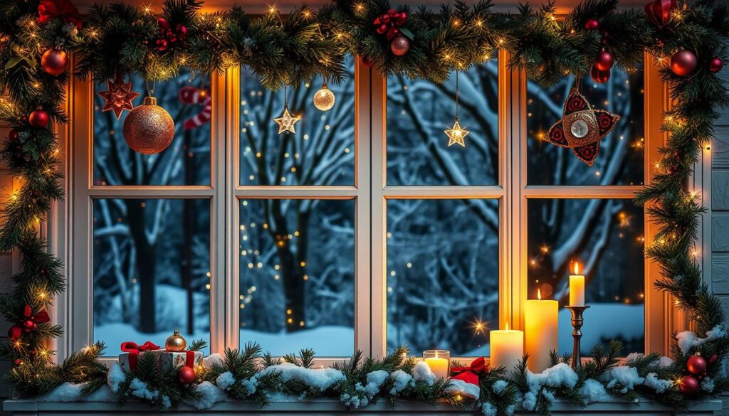 Christmas window decor