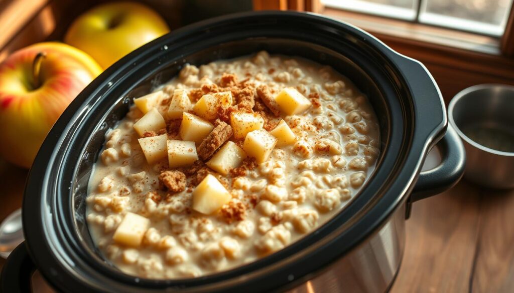 Crockpot Apple Cinnamon Steel-Cut Oats