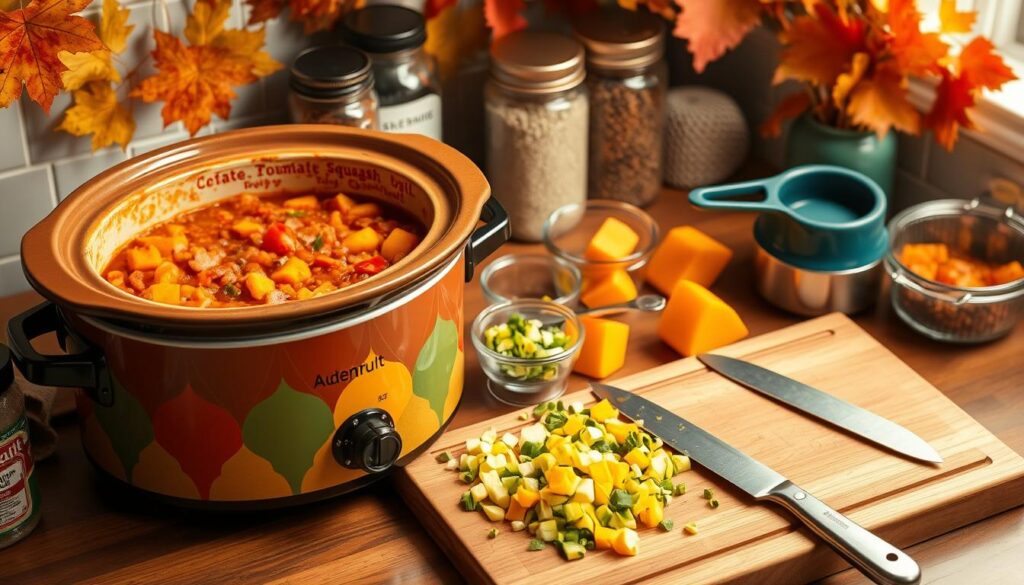 Crockpot Butternut Squash Chili Recipe Tools