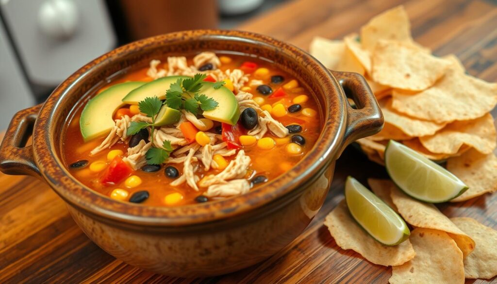 Crockpot Chicken Tortilla Soup recipe