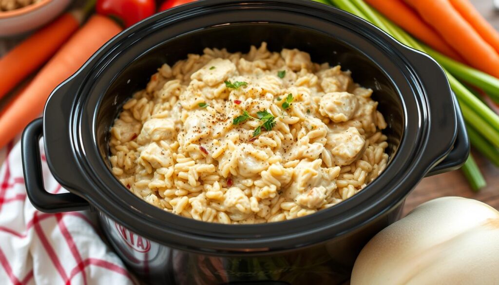 Crockpot Chicken and Wild Rice Casserole recipe