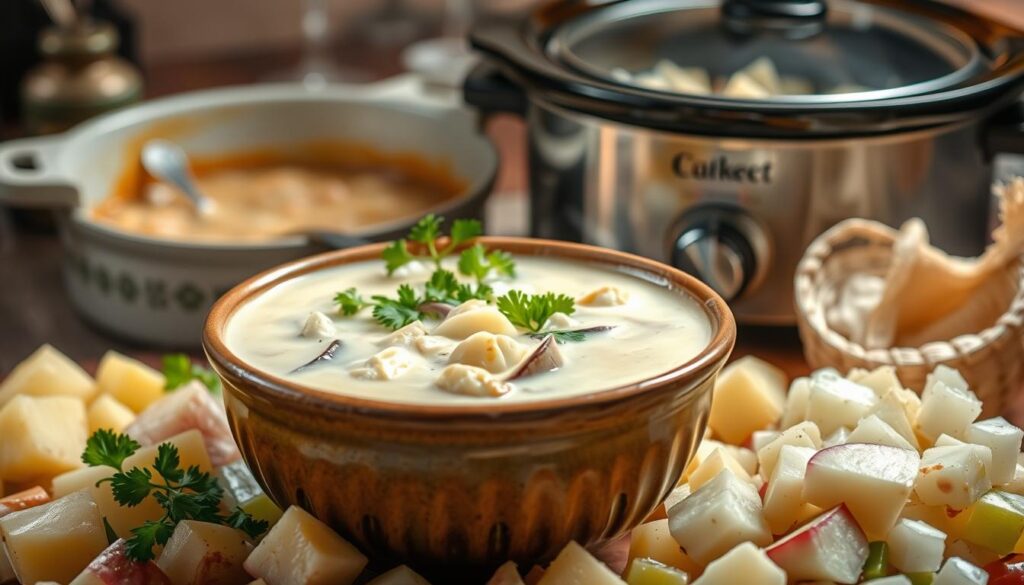 Crockpot Clam Chowder recipe