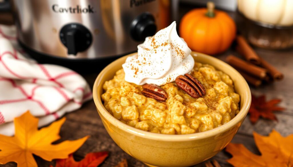 Crockpot Pumpkin Spice Oatmeal