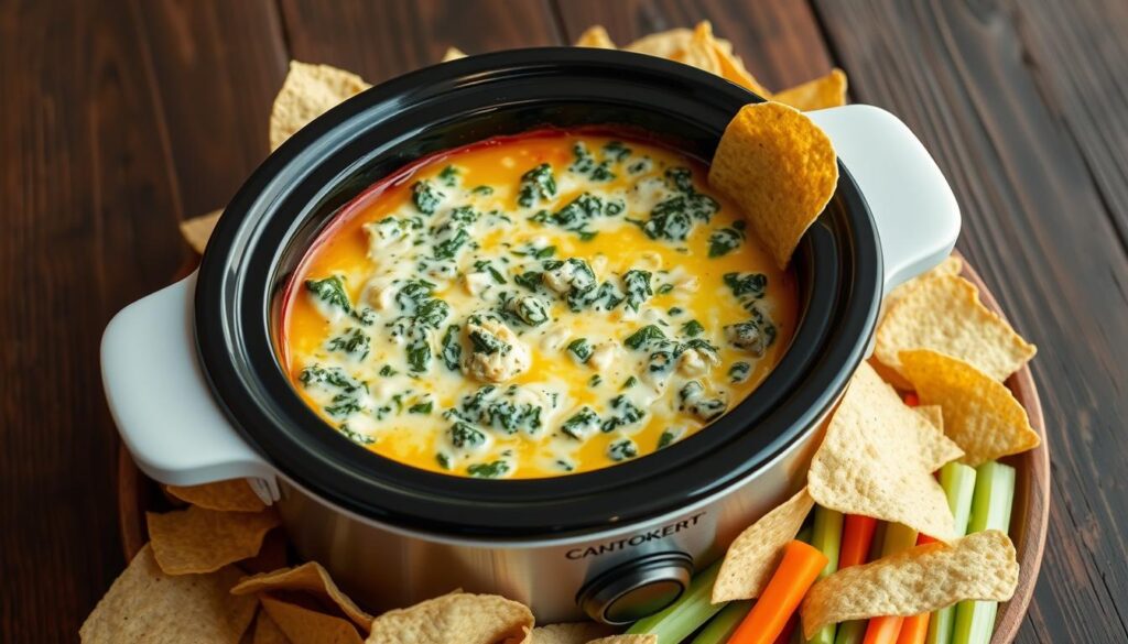 Crockpot Spinach and Artichoke Dip recipe