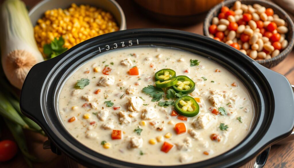 Crockpot White Chicken Chili recipe