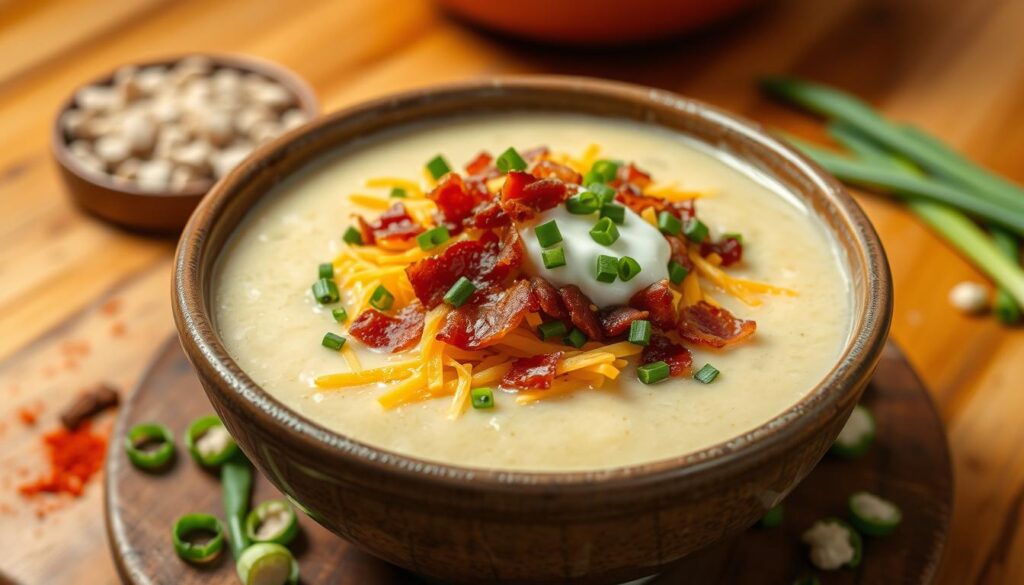 Loaded baked potato soup