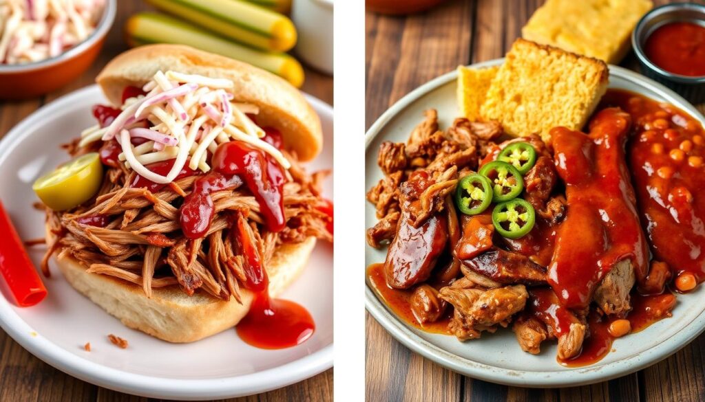 Regional pulled pork styles