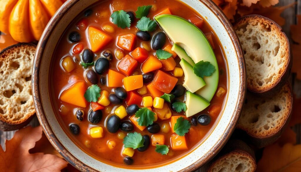 Vegetarian pumpkin chili