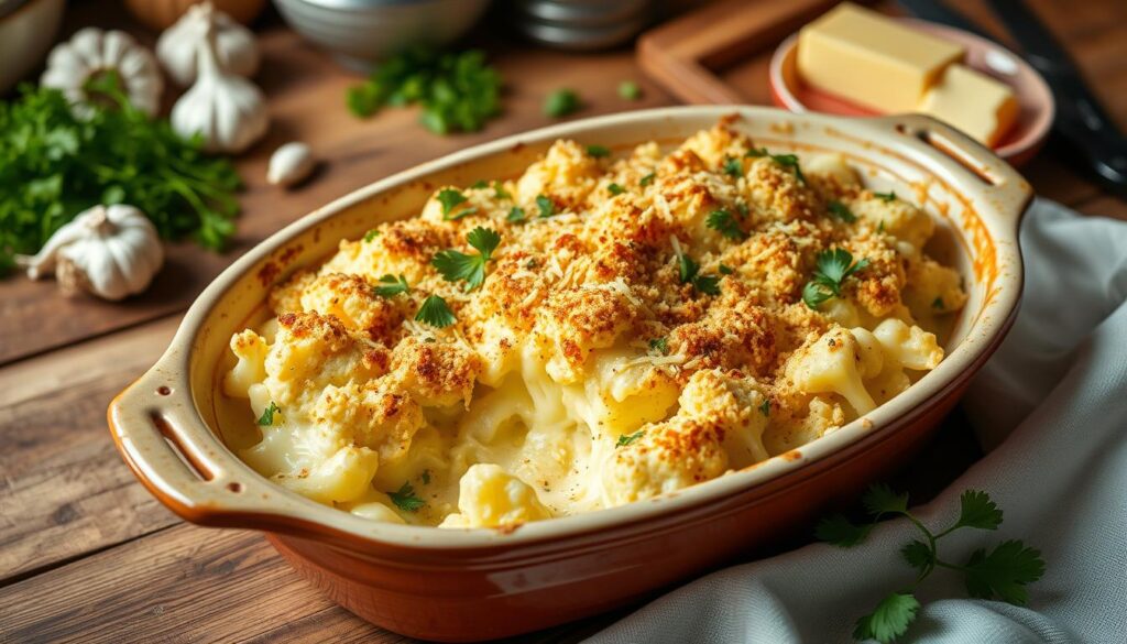 cheesy cauliflower bake