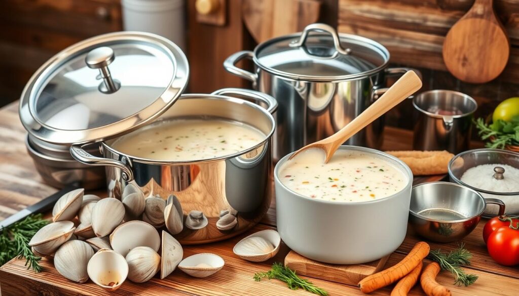 clam chowder cookware