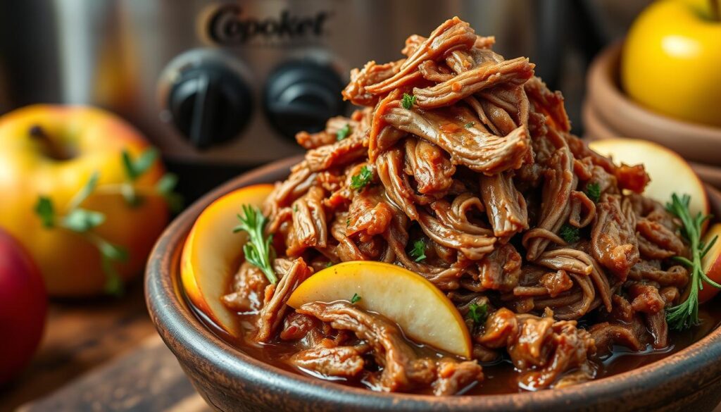 crockpot apple cider pulled pork