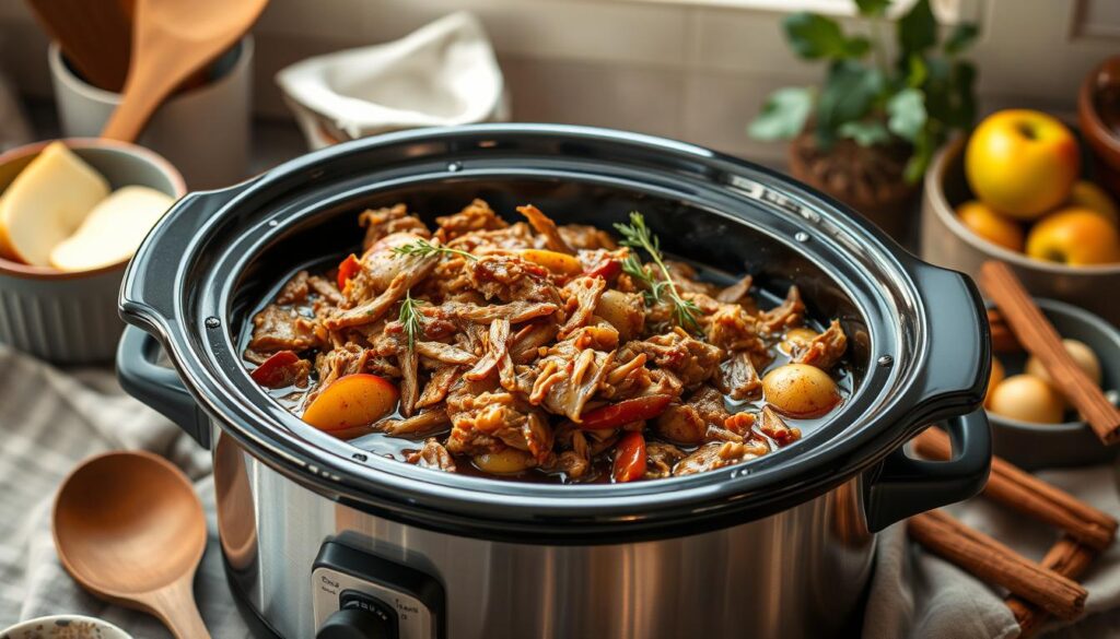 crockpot apple cider pulled pork