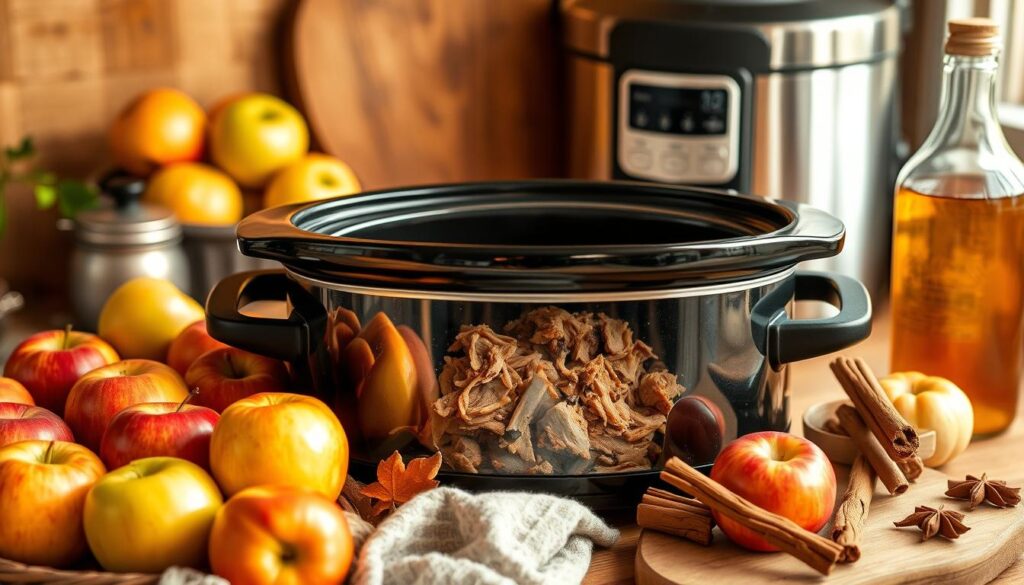 crockpot apple cider pulled pork recipe