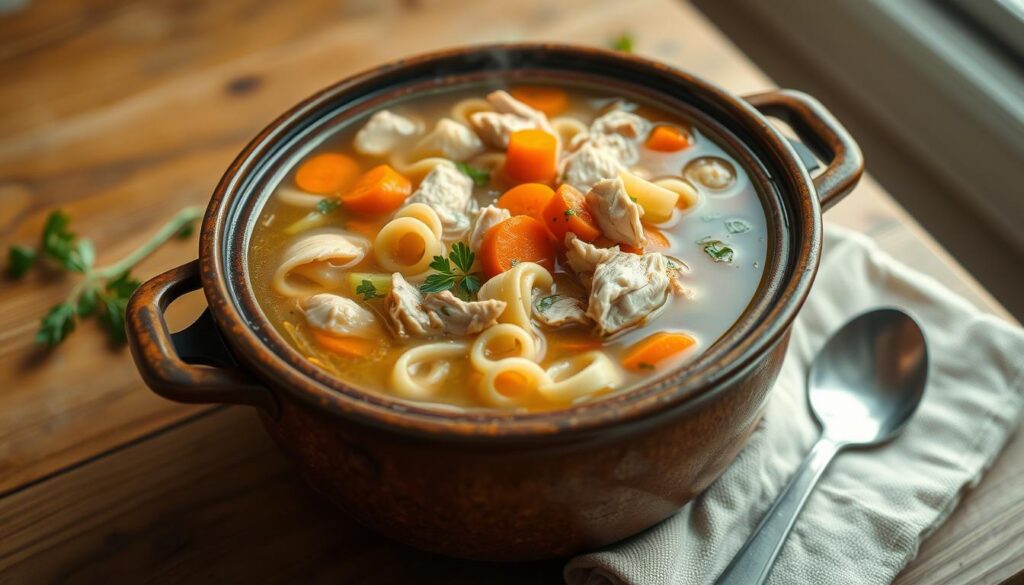 crockpot chicken noodle soup recipe