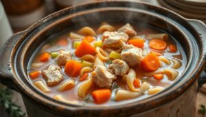 crockpot chicken noodle soup recipe