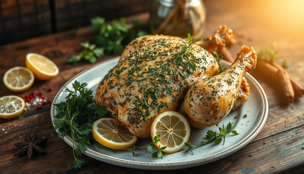 herb-crusted chicken