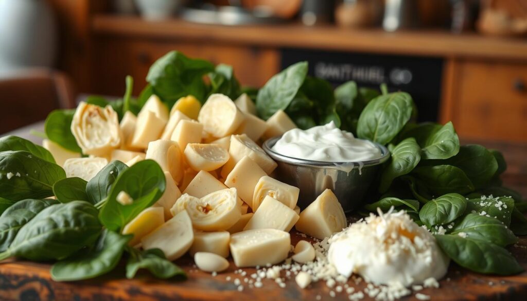 hot spinach artichoke dip ingredients