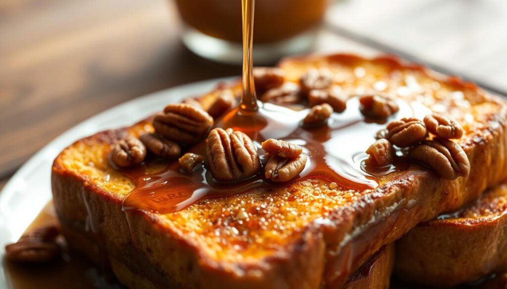 maple syrup pecan topping