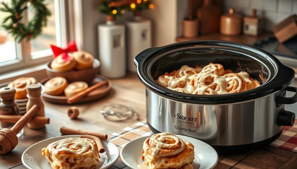 overnight crock pot cinnamon rolls