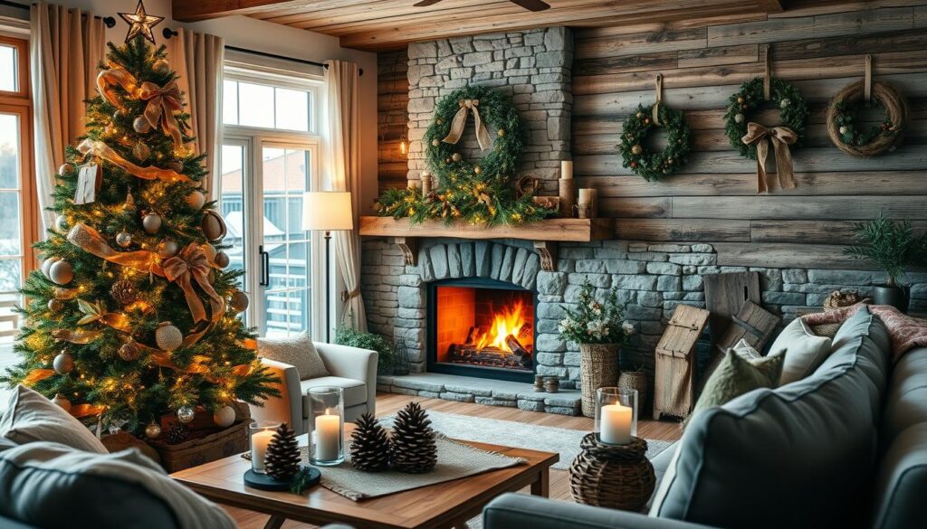 rustic Christmas decor