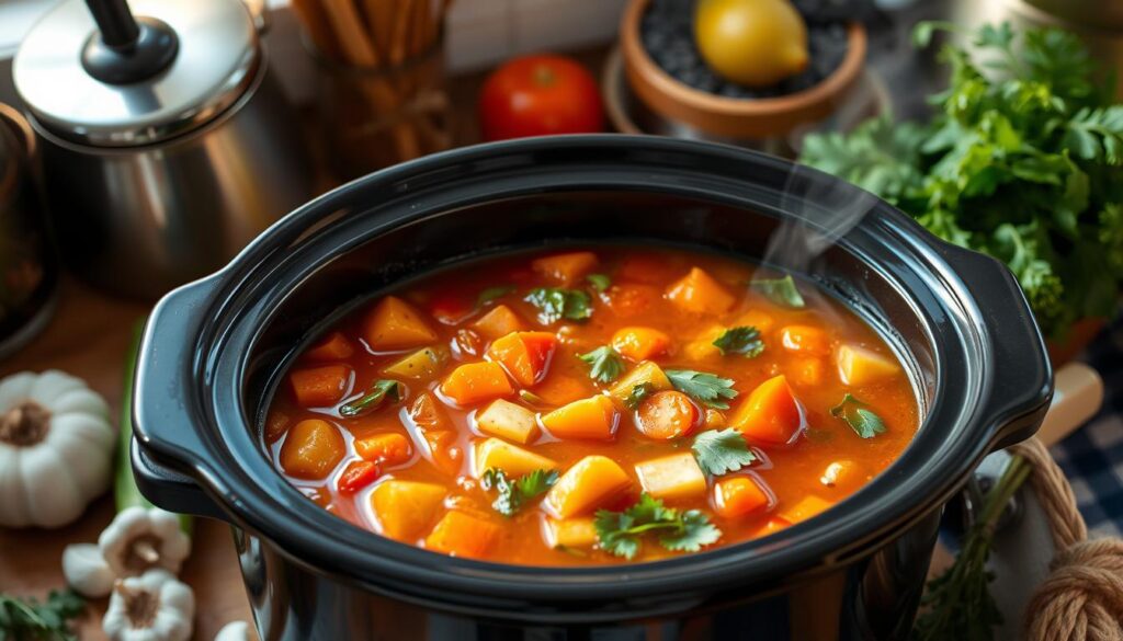 slow cooker vegetable soups