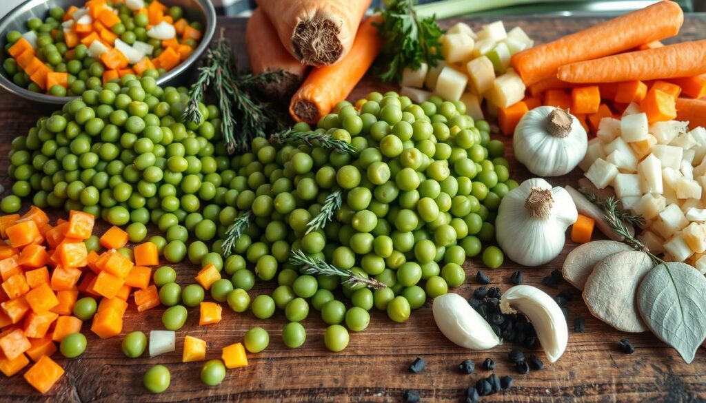 split pea soup ingredients