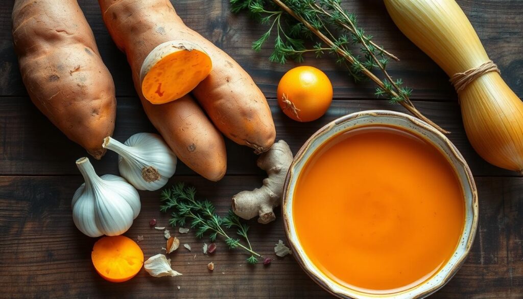 sweet potato soup ingredients