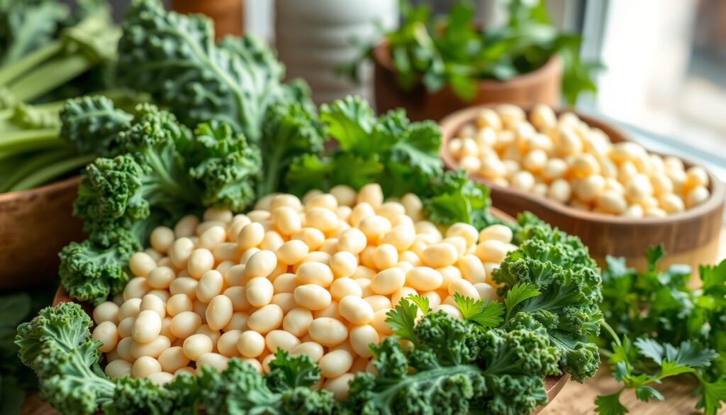 white beans and kale