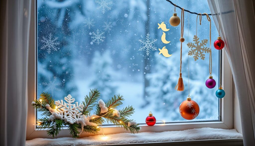 winter window decorations