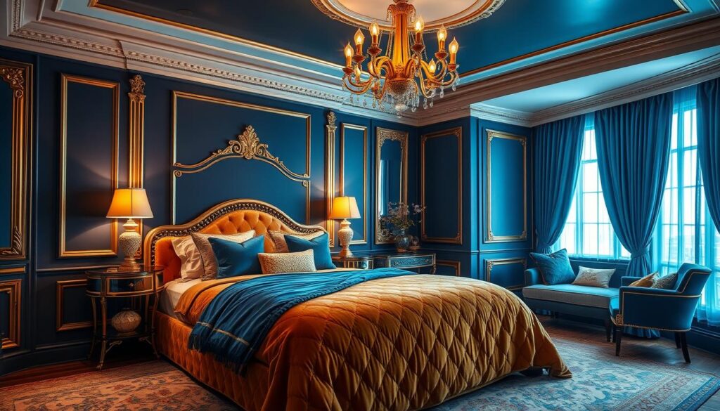 Blue and Gold Bedrooms: Adding a Touch of Luxury to Cozy Spaces