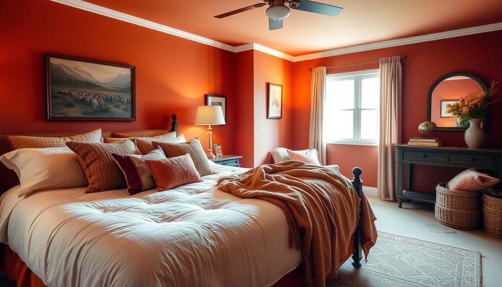 Burnt Orange and Terracotta Bedrooms: Cozy and Earthy