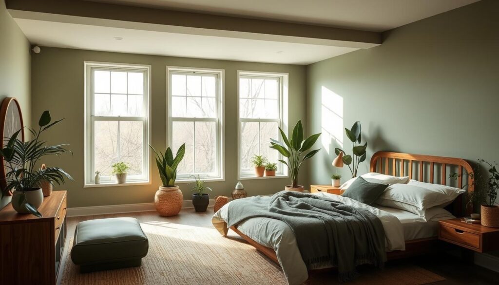 Earthy Greens: Sage, Olive, and Forest Tones for a Tranquil Guest Room