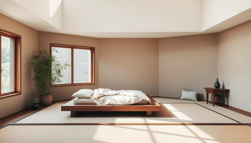 Minimalist Zen guest room