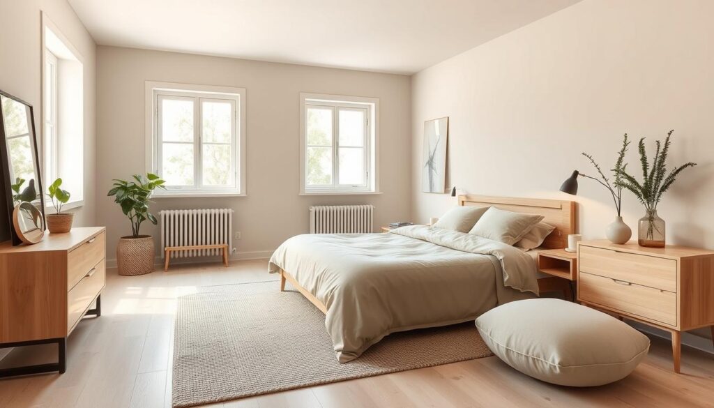 Scandi-neutral guest room