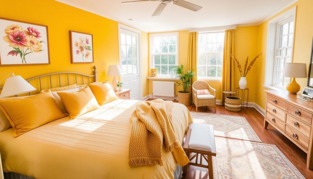 Sunny Yellows: Bright and Cheerful Guest Bedroom Ideas