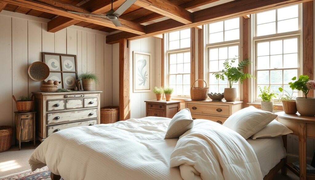 cozy farmhouse guest bedrooms: rustic charm with modern comforts