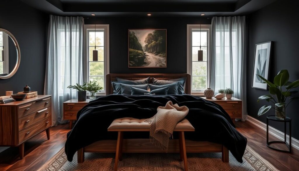 dark bedroom design tips