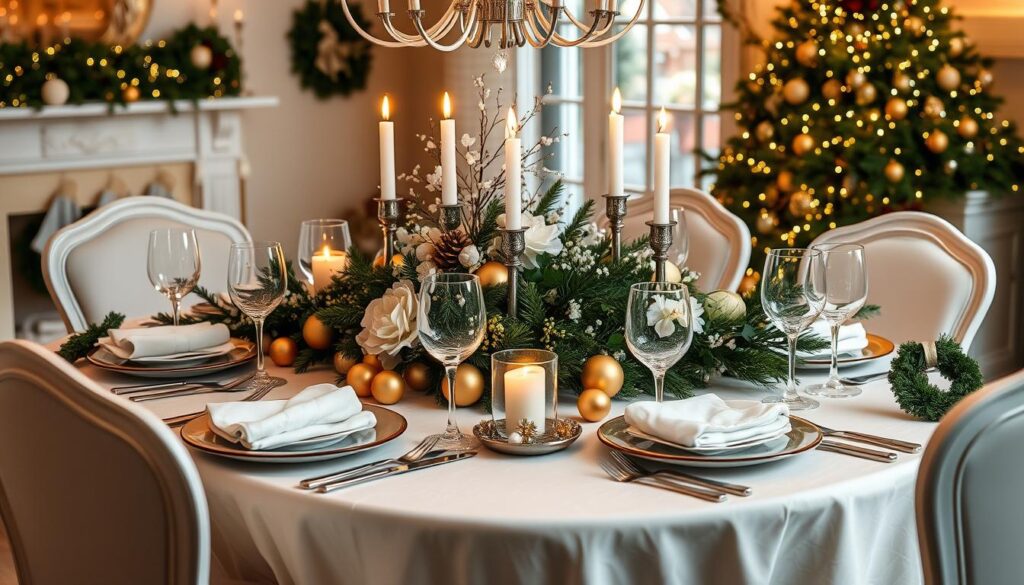 elegant Christmas tablescape