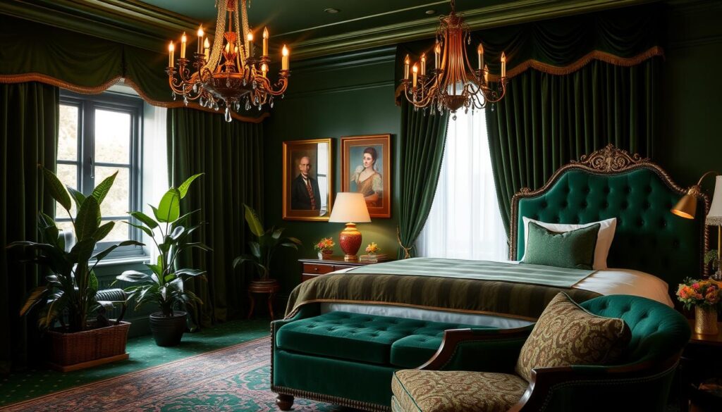 emerald green decor