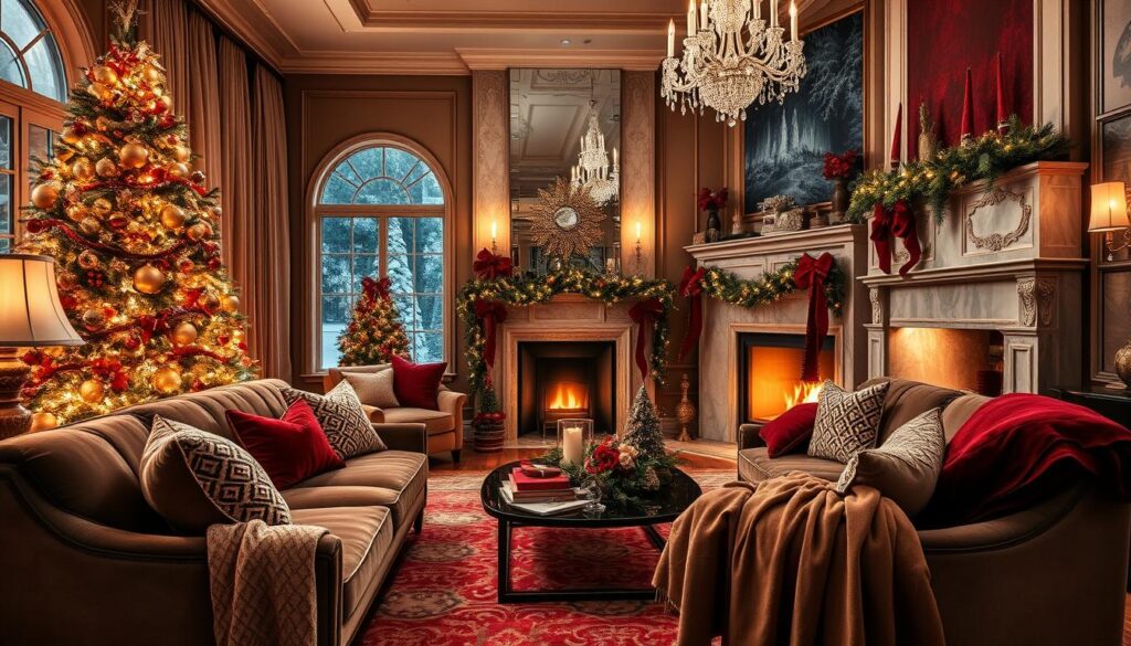 luxury Christmas living room