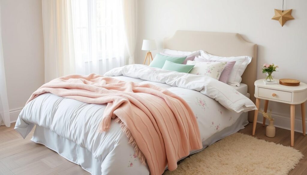 pastel bedding