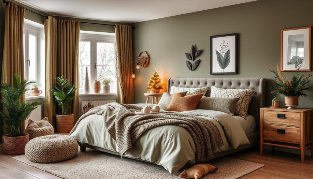 seasonal-adjustments-olive-green-beige-bedroom