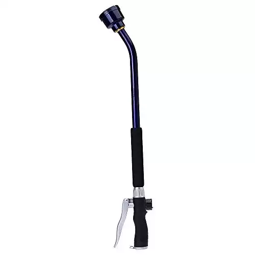 GREEN MOUNT Watering Wand, 24 Inches Sprayer Wand with Superior Stainless Head, Perfect for Hanging Baskets, Plants, Flowers, Shrubs, Garden and Lawn, Purple