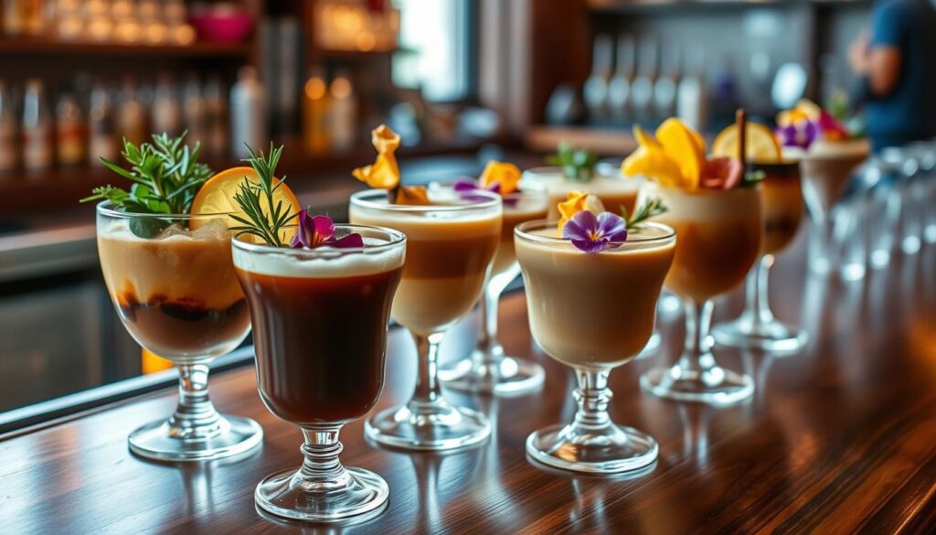 Coffee Cocktail Garnishes and Presentation