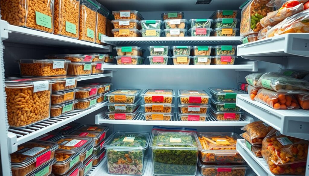 Freezer Meal Prep Organization