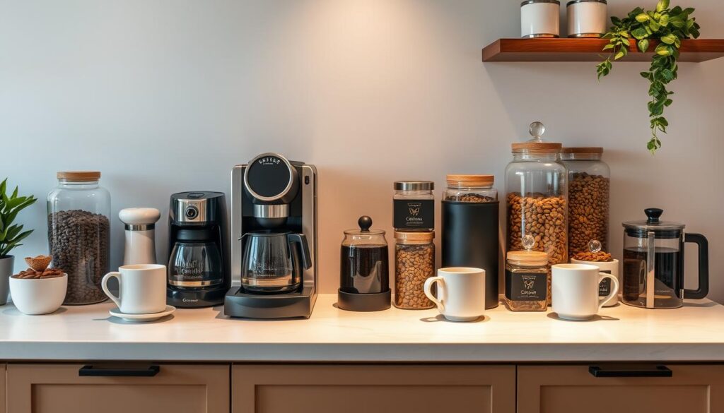 Home Coffee Station Layout Design