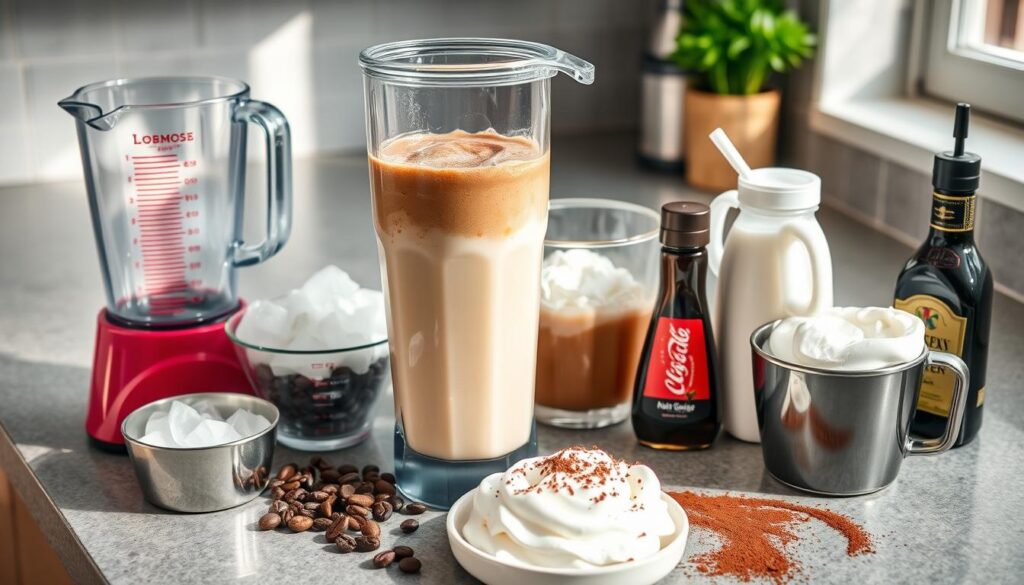 Homemade Frappuccino Ingredients and Equipment