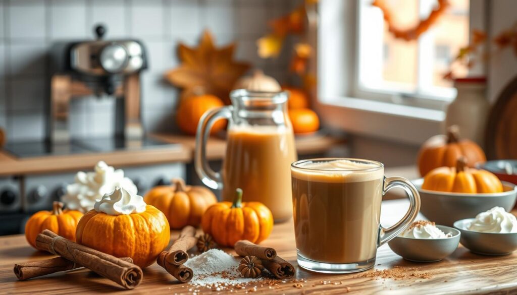 Homemade Pumpkin Spice Latte Preparation